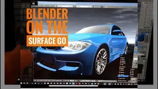 Surface Go Blender low - high poly test for 3D artists