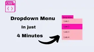 How to create a dropdown menu using html and css | html | css | Frontend coding |