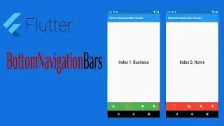 19- Flutter BottomNavigationBar