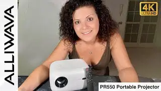 ALLIWAVA PR550 - Il migliore mini proiettore portatile 4K con autofocus ( Recensione )