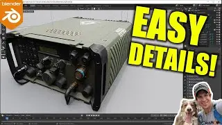 Adding Detail QUICKLY with Decal Machine for Blender!