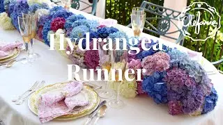How to make a Hydrangea Runner for your Table