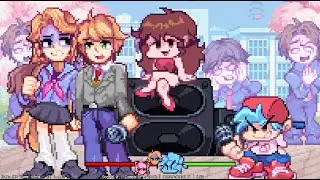[FNF] Genderswapped Monika Full Week Beta 2(Sprites Improved)