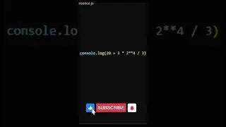 Precedence and Associativity in javascript #shortsvideoyoutubechannel  #shorts #JS #viral