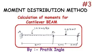 Moment Distribution Method #3 Problem | Pratik Ingle