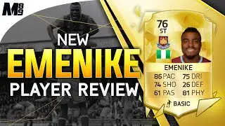 FIFA 16 EMENIKE REVIEW (76) FIFA 16 Ultimate Team Player Review + In Game Stats