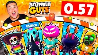ESTAS SON TODAS las NUEVAS SKINS SECRETAS 0.57 de STUMBLE GUYS!