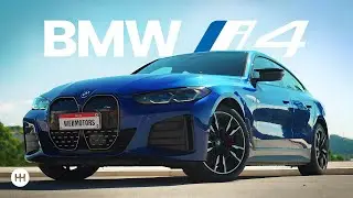 Electric, sporty, and fun? 😱 The BMW i4 M50 impresses with luxury and technology.