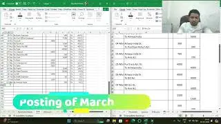 March Ledger | Trial Balance | Manual Accounting | Tally #tally #accounting #ledger #369