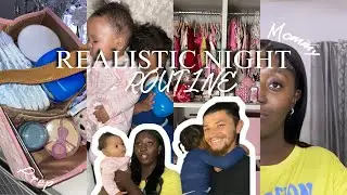 REALISTIC NIGHT ROUTINE || Bubble baths• Family quality time•Prepping for overnight • 2 & under Mom