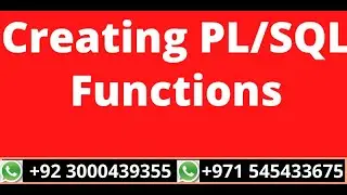 13. Create PL/SQL Functions