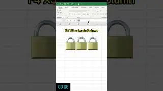 One Excel Shortcut in 15 Seconds : Lock Cells (F4) 🚀 