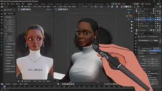 Grooming a Gravity Affected Twin Bun Hairstyle in Blender
