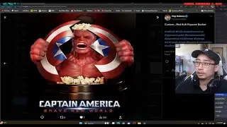 Red Hulk Popcorn Bucket Leak? Captain America: Brave New World #D23Brazil
