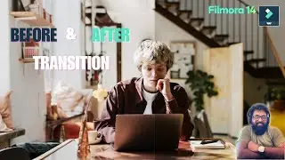 Filmora 14 - Before and After Transition