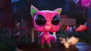 Cat eats mouse (D)