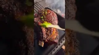 🔥Char-Crusted Roasted Prime Rib on Offset Smoker  