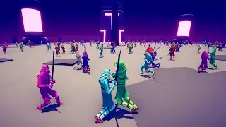 NEON ARENA FREE FOR ALL - BATTLE ROYALE - Totally Accurate Battle Simulator TABS