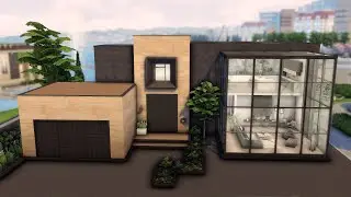 MODERN CUBE HOUSE | [No CC] Sims 4 Speed Build