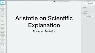Aristotle on Scientific Explanation: introduction to his Posterior Analytics