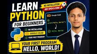 Start Python Today! 🐍 Beginner Tutorial + Hello World (No Setup Required)