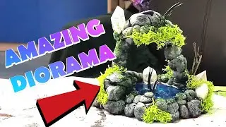 Come creare un laghetto in resina - diorama in fimo - rupe dei draghi