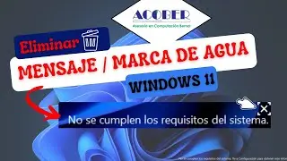 Quitar Eliminar Mensaje Marca de Agua Windows 11 