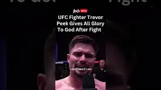 A True Champion 🏆🤍🙌🏾| Trevor Peek gives all glory to God after his UFC fight.