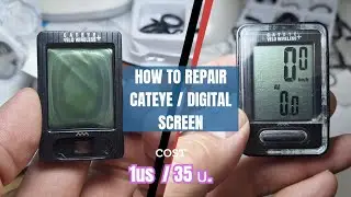 How to repair Digital Screen burn. Repair Cateye Screen #ซ่อมไมล์Cateye #repairdigitalscreen