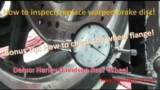 Got the shakes? How to inspect a warped disc brake rotor. 