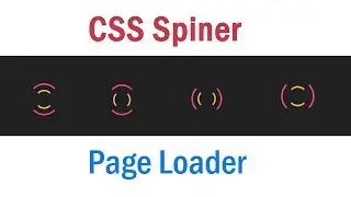 CSS Spinner Animation | CSS Loading Spinner | CSS Page Loading Animation | csPoint