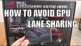 X870E Crosshair Hero | How to avoid PCIE GPU lane sharing using SlimSAS for additional M.2. drive