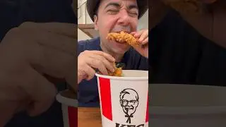 ASMR Mukbang KFC Chicken Zinger Steaks