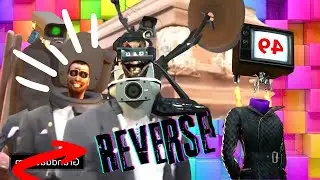 Skibidi toilet coffin dance reverse meme 49
