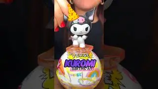 Cumpleaños MINIATURA😱🥳 de KUROMI💜 #abriendojuguetes #hellomon #juguetes #minibrands #miniverse