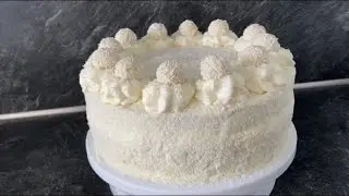 Yaş pasta/ doğum günü pastası/ RAFFAELLOLU PASTA / Raffaello kuchen / Raffaello cake