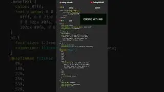 HTML CSS neon text tutorial 