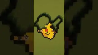 Pikachu pixel art #shorts #emojichallenge #minecraft #minecraftbuilding #timelapse