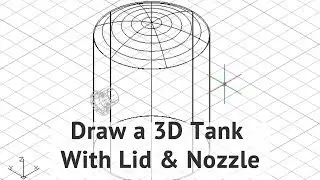 Drawing a 3D tank in CAD (using SWEEP command for top)