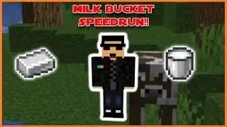 Speedrunning a Milk Bucket in MINECRAFT