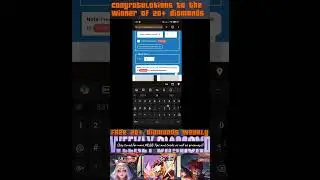 WEEKLY DRAW WINNER OF 20+ DIAMONDS (2ND) #mobilelegends #mlbbshorts #mlbb #diamondml #gamingvideos