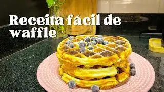 Receita fácil e rápida de waffle | testei minha nova máquina de waffle Oster Perform 180