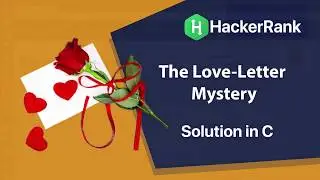 The Love Letter Mystery - Hacker Rank
