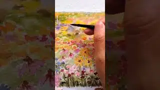 Let's Paint Colourful Wildflower Field