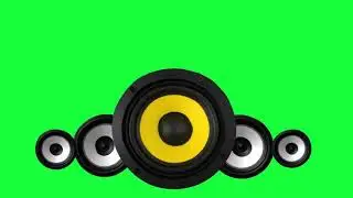 Parlantes sonando / Speakers in motion GREEN SCREEN