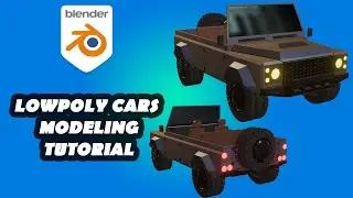 low poly car modeling tutorial in blender (car04)