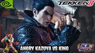 Tekken 8 King Rank Match Tenryu Level | King vs Kazuya 🔥🔥