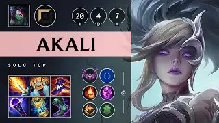 Akali Top vs Fiora: Legendary - EUW Master Patch 14.18