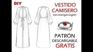 DIY. VESTIDO CAMISERO CON PATRONES GRATIS