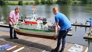 UNIQUE BIG SCALE SAR RESCUE BOATS IN ACTION! SMC IBBENBÜREN 